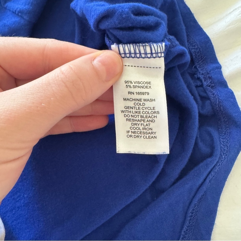 Cable & Gauge Royal Blue Women's Blouse - Picture 5 of 5